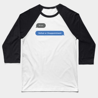 Korean Slang Chat Word ㅇㅜㄴ Meanings - Defeat or Disappointment Baseball T-Shirt